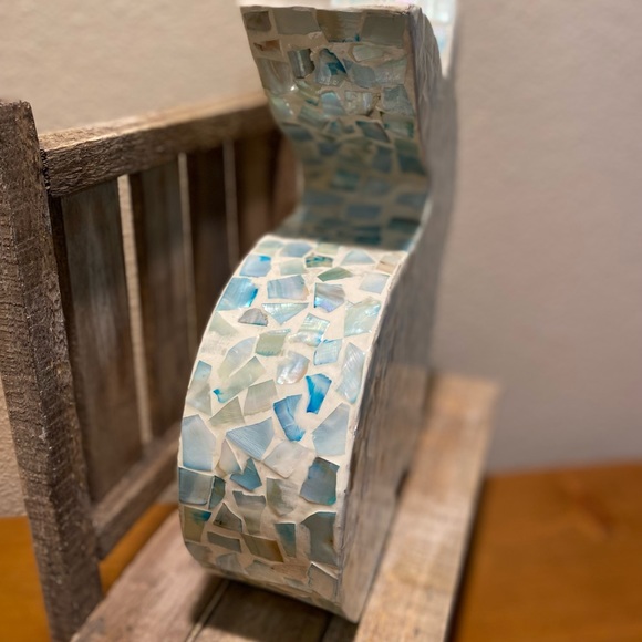 Blue Mosaic Tile Bunny Rabbit Decor, Easter Mosaic Bunny Decor, Easter Decor - Picture 8 of 12